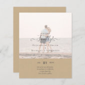 Eindelijk zijn we verloofd! Trouw Aankondiging FOT (Voorkant / Achterkant)