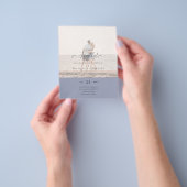 Eindelijk zijn we verloofd! Trouwfoto AANKONDIGING Flyer (Hand)