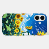 Eindeloos Anime Zonnebloem Veld Case-Mate iPhone Case (Achterkant (horizontaal))