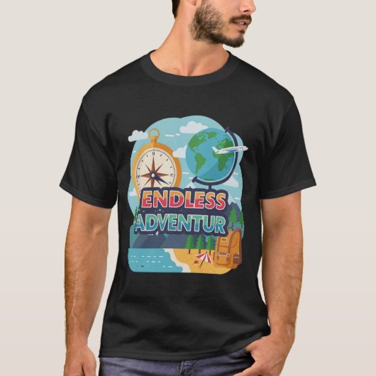 Eindeloos avontuur t-shirt (Voorkant)