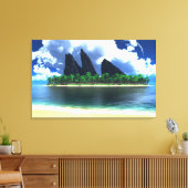 eindeloos blauw (2014) canvas afdruk (Insitu (Woonkamer))