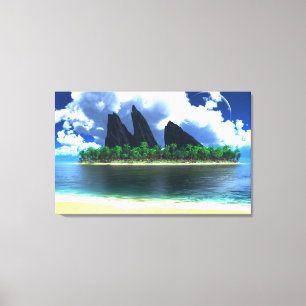 eindeloos blauw (2014) canvas afdruk