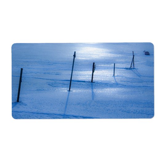 Eindeloos blauw ijs etiket (Voorkant)