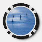 Eindeloos blauw ijs pokerchips (Achterkant)