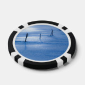 Eindeloos blauw ijs pokerchips (Enkel)