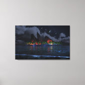 eindeloos blauw (nacht) canvas afdruk (Voorkant)