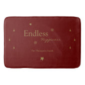 Eindeloos geluk Kerstfeest Bath Mat (Voorkant)