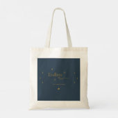 Eindeloos geluk kerstfeest tote bag (Achterkant)