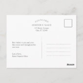 Eindeloos Gelukkig Kerstfeest Briefkaart (Achterkant)