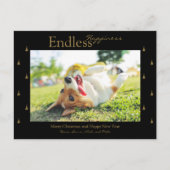 Eindeloos Gelukkig Kerstfeest Briefkaart (Voorkant)