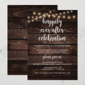 Eindeloos gelukkig vieren, Rustieke Geloofsbrieven Kaart (Voorkant / Achterkant)