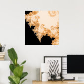 Eindeloos Gold Detail-Poster Poster (Thuiskantoor)