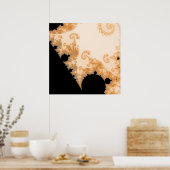 Eindeloos Gold Detail-Poster Poster (Keuken)