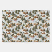 Eindeloos Kerst Gingerbread Village Inpakpapier Vel (Voorkant 3)