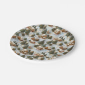 Eindeloos Kerst Gingerbread Village Papieren Bordje (Gekanteld)