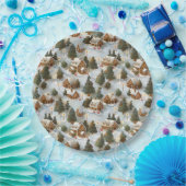 Eindeloos Kerst Gingerbread Village Papieren Bordje (Feest)