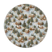 Eindeloos Kerst Gingerbread Village Snijplank (Voorkant)