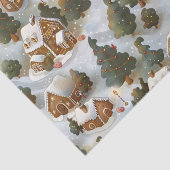 Eindeloos Kerst Gingerbread Village Tissuepapier (Detail)