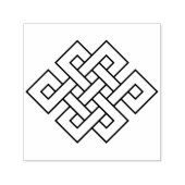 Eindeloos Knot Auspicious Symbool Zelfinktende Stempel (Design)