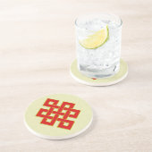 Eindeloos Knot-Onderzetter Zandsteen Onderzetter (Zijkant)