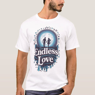Eindeloos liefdesontwerp t-shirt