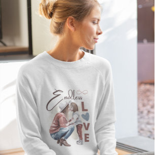 Eindeloos liefdesontwerp t-shirt