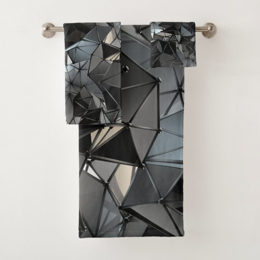 Eindeloos monochroom: bad handdoek (Insitu)