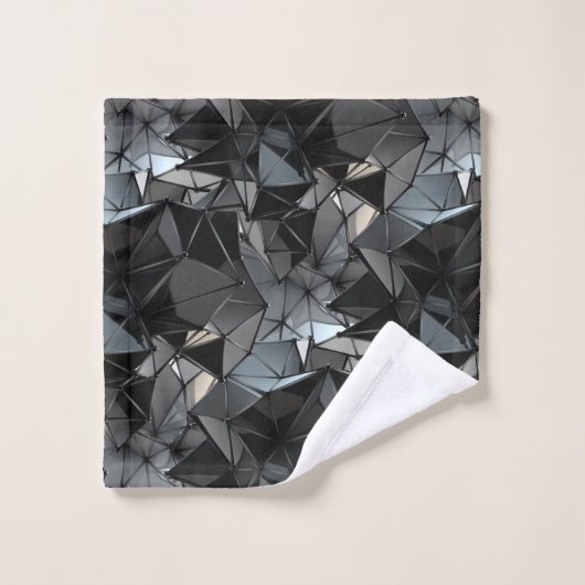 Eindeloos monochroom: bad handdoek (Wasdoekje)