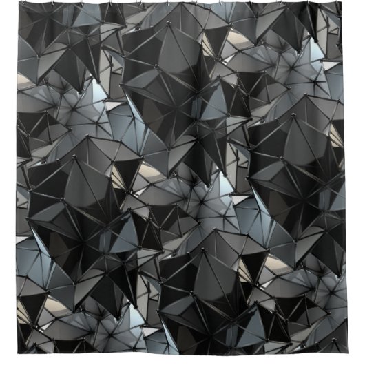 Eindeloos monochroom: douchegordijn (Voorkant)