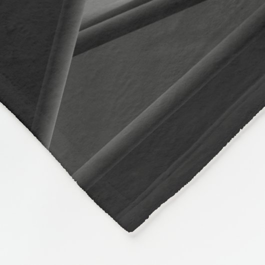 Eindeloos monochroom: fleece deken (Hoek)