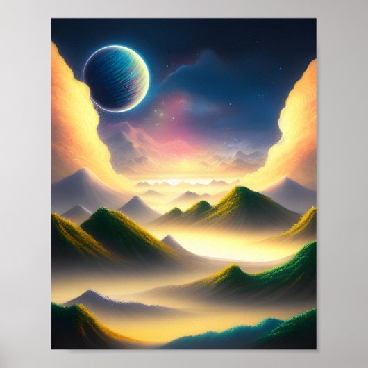 Eindeloos Poster voor reizen (Voorkant)