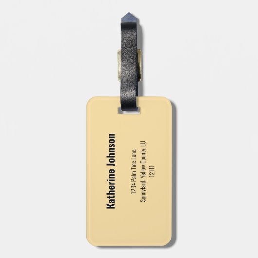 Eindeloos Retro Zomerzonsondergang ontwerp Bagagelabel (Achterkant verticaal)