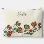 Eindeloos Roze Bloemen Patroon Elegant Custom Etui (Achterkant)