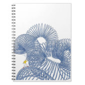 Eindeloos Slinky Coil Walk Minimalistisch Notitieb Notitieboek (Voorkant)