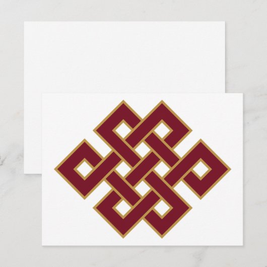 Eindeloos symbool Knot Briefkaart (Voorkant / Achterkant)