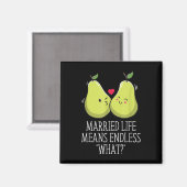 Eindeloos wat in het getrouwde leven bruiloft sarc magneet (Voorkant / Achterkant)