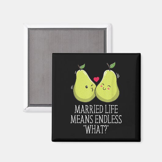 Eindeloos wat in het getrouwde leven bruiloft sarc magneet (Voorkant / Achterkant)