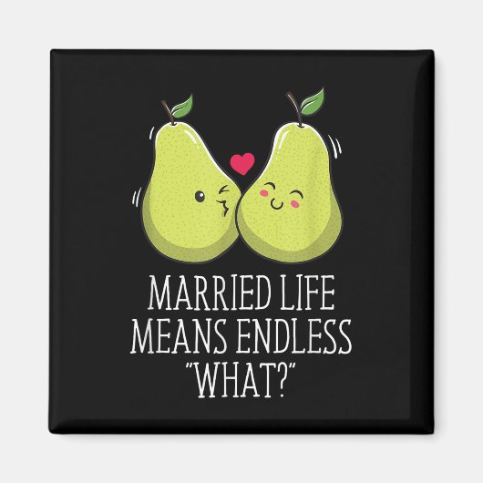 Eindeloos wat in het getrouwde leven bruiloft sarc magneet (Voorkant)