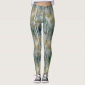 Eindeloze berkenboom Dreamscape Trees Misty Forest Leggings (Voorkant)