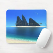 eindeloze blauwe mousepad muismat (Met muis)