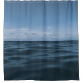 Eindeloze Blauwe Oceaangolven 1 Douchegordijn (Voorkant)