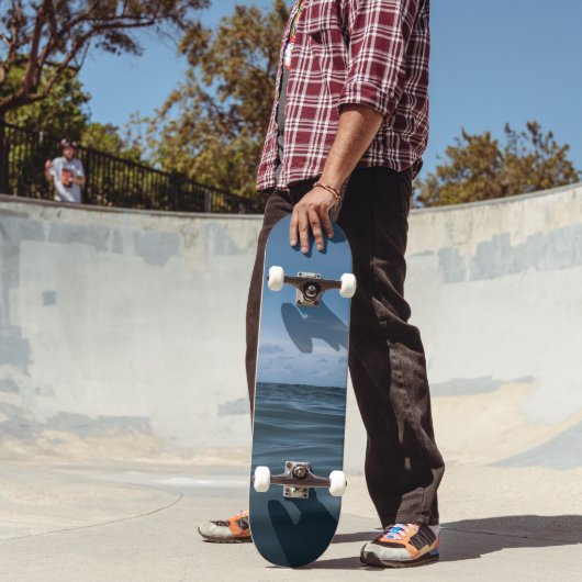 Eindeloze Blauwe Oceaangolven 1 Persoonlijk Skateboard (Buiten 2)