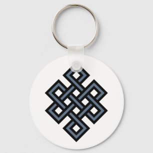 Eindeloze boeddhistische boeddhistische symbolen B Sleutelhanger