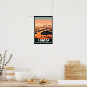 Eindeloze duinen van Erg Chebbi, Marokko Poster (Keuken)