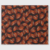 Eindeloze footballs patroon herfst sport cadeaupapier (Vlak)