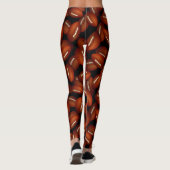 Eindeloze footballs patroon sport mam custom leggings (Achterkant)