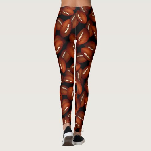 Eindeloze footballs patroon sport mam custom leggings (Achterkant)