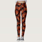 Eindeloze footballs patroon sport mam custom leggings (Voorkant)