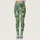 Eindeloze Forest Waterverf Leggings (Voorkant)