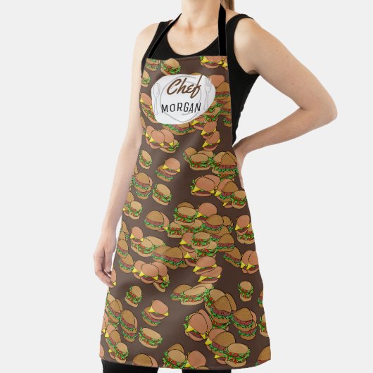 Eindeloze Hamburgers Mannen Schort (Insitu)